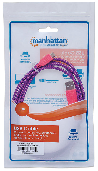 Cable Micro-B USB de Alta Velocidad con recubrimiento textil  Packaging Image 2