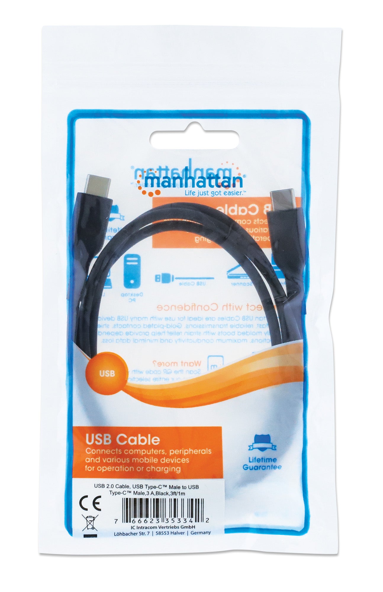 Cable USB-C a USB-C de Alta Velocidad Packaging Image 2