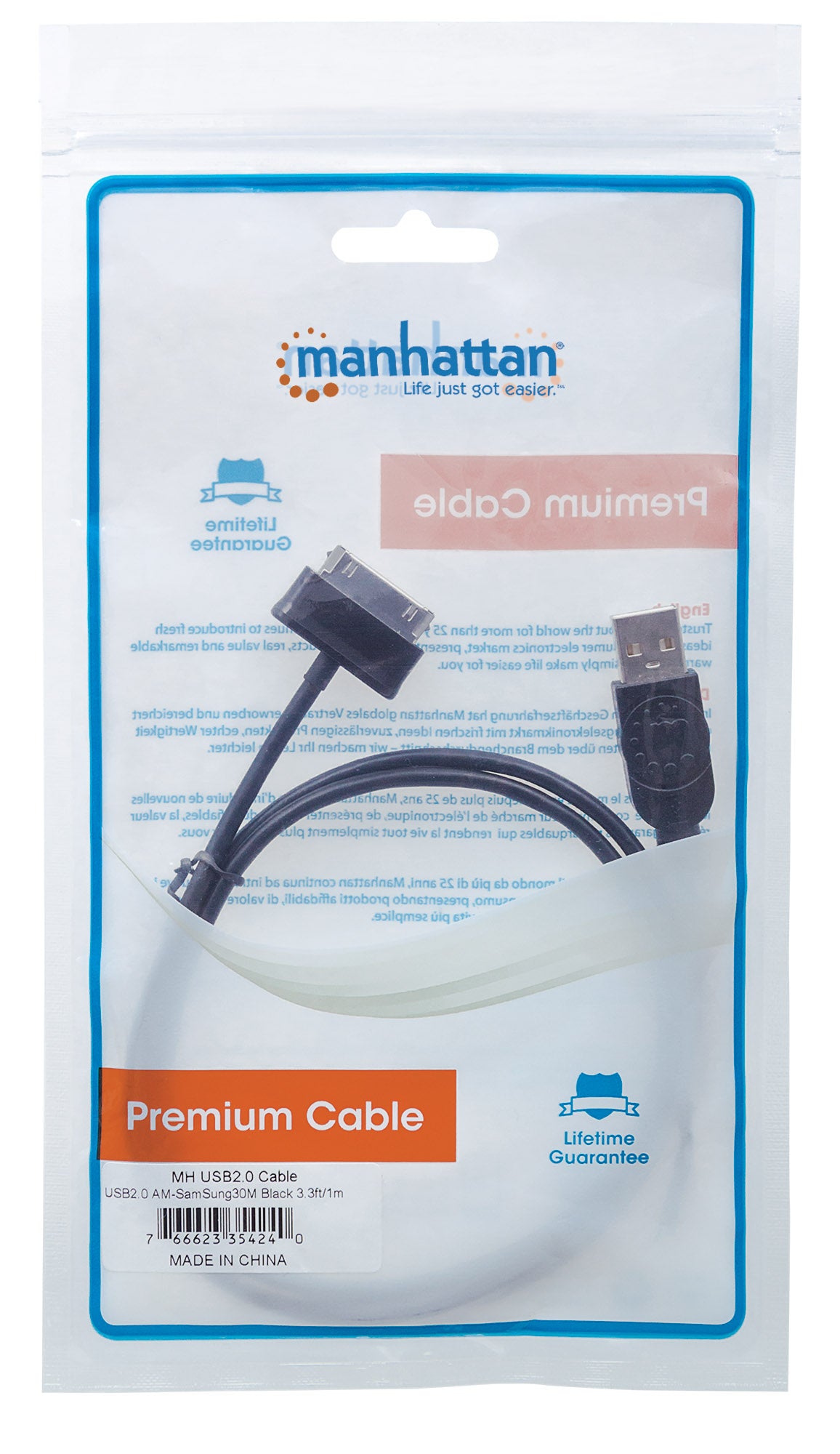 Cable USB de Alta Velocidad para Samsung Packaging Image 2