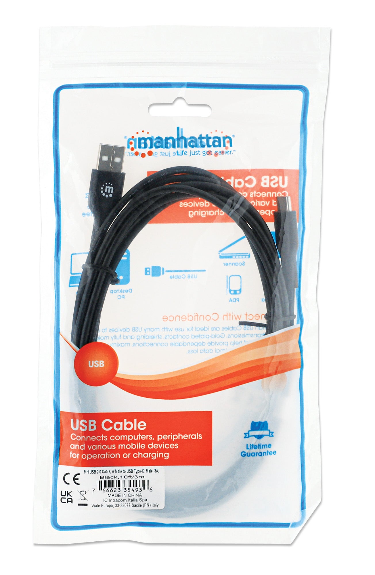 Cable de dispositivo USB C de alta velocidad Packaging Image 2