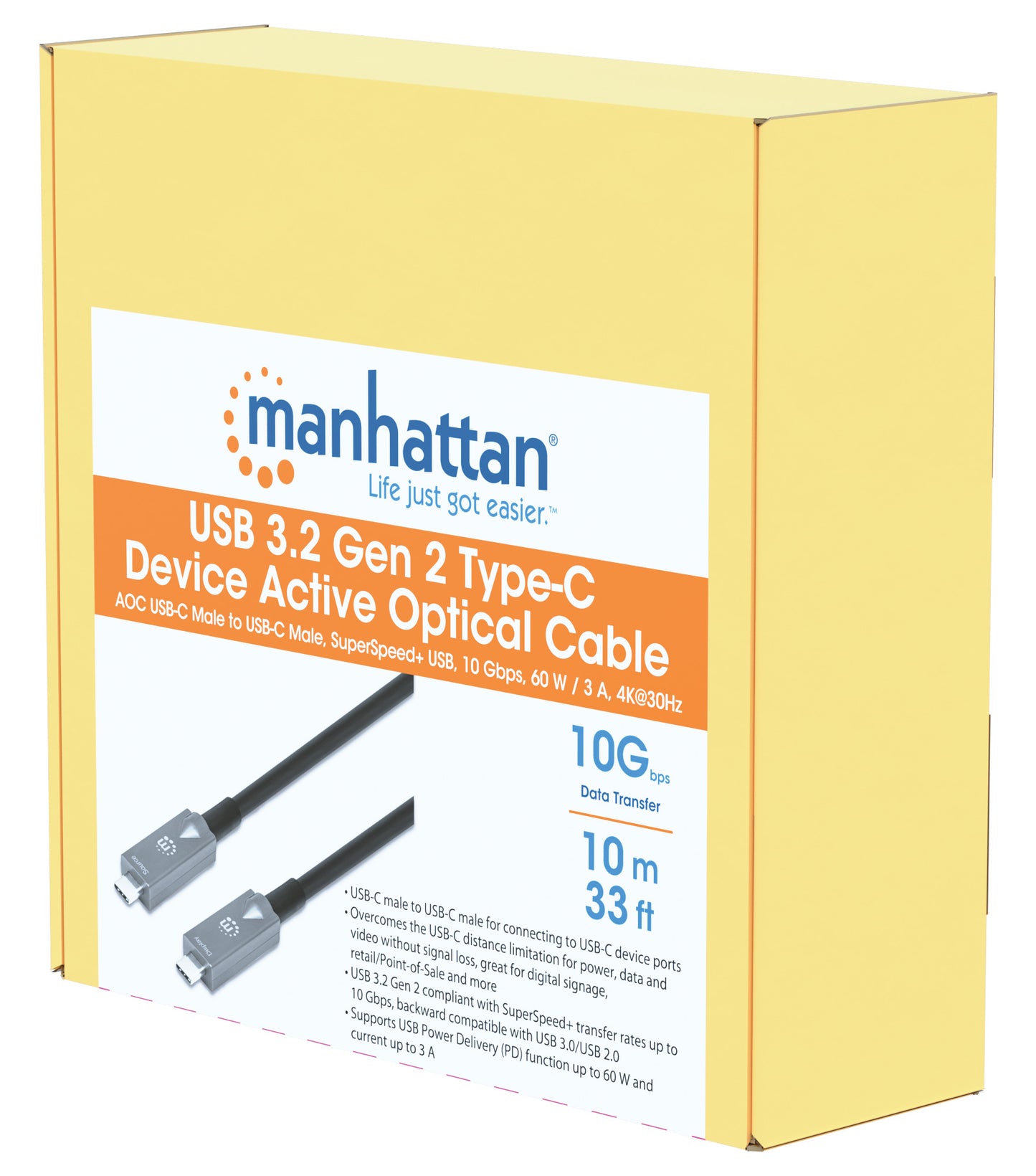 Cable USB-C de fibra óptica (AOC) USB 3.2 Gen 2 Packaging Image 2