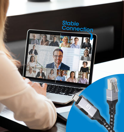 Cable de red USB-C a RJ-45 Gigabit Ethernet, 2 m Image 5