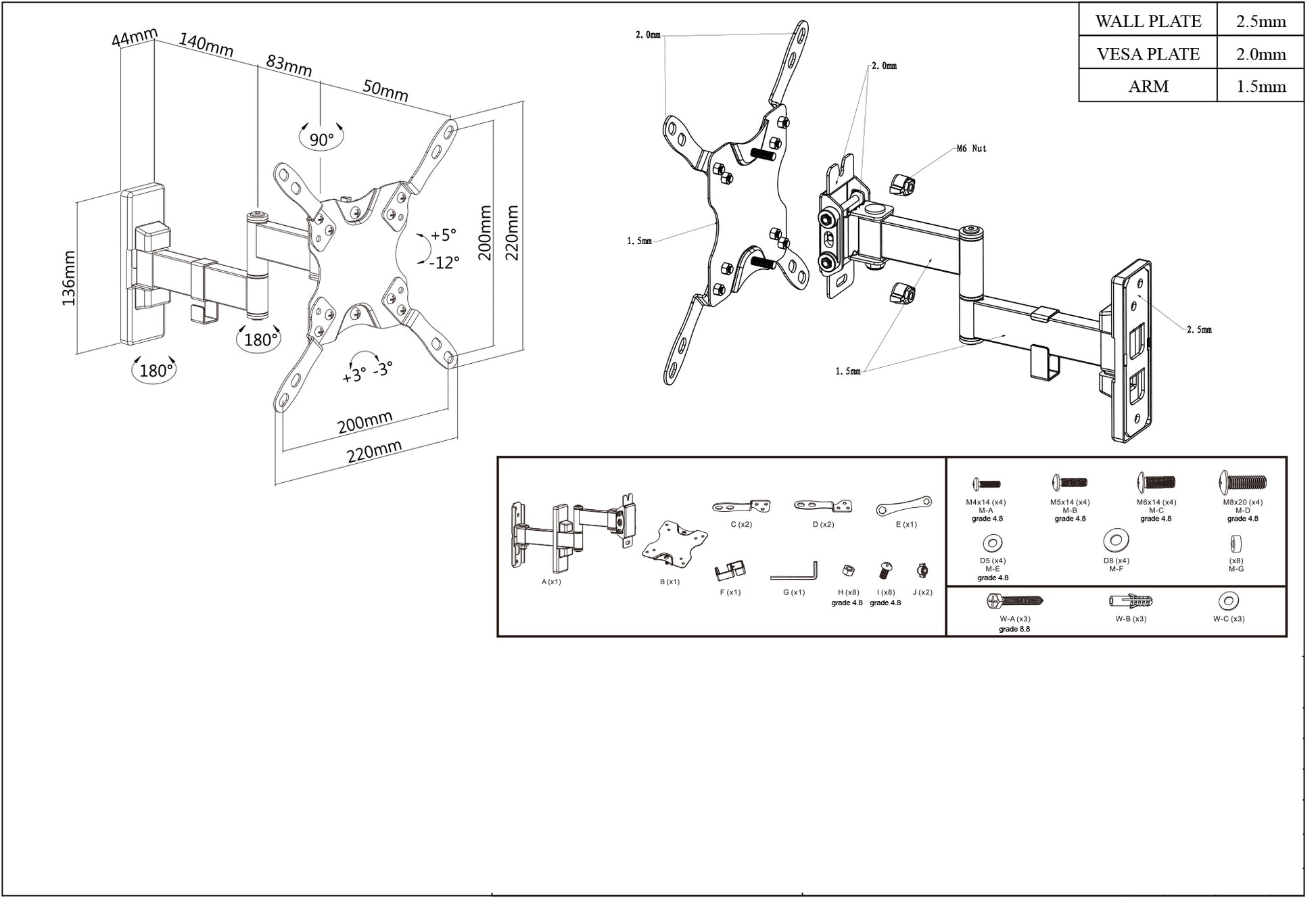 Soporte Articulado para Pantallas de 13" a 43" Image 6