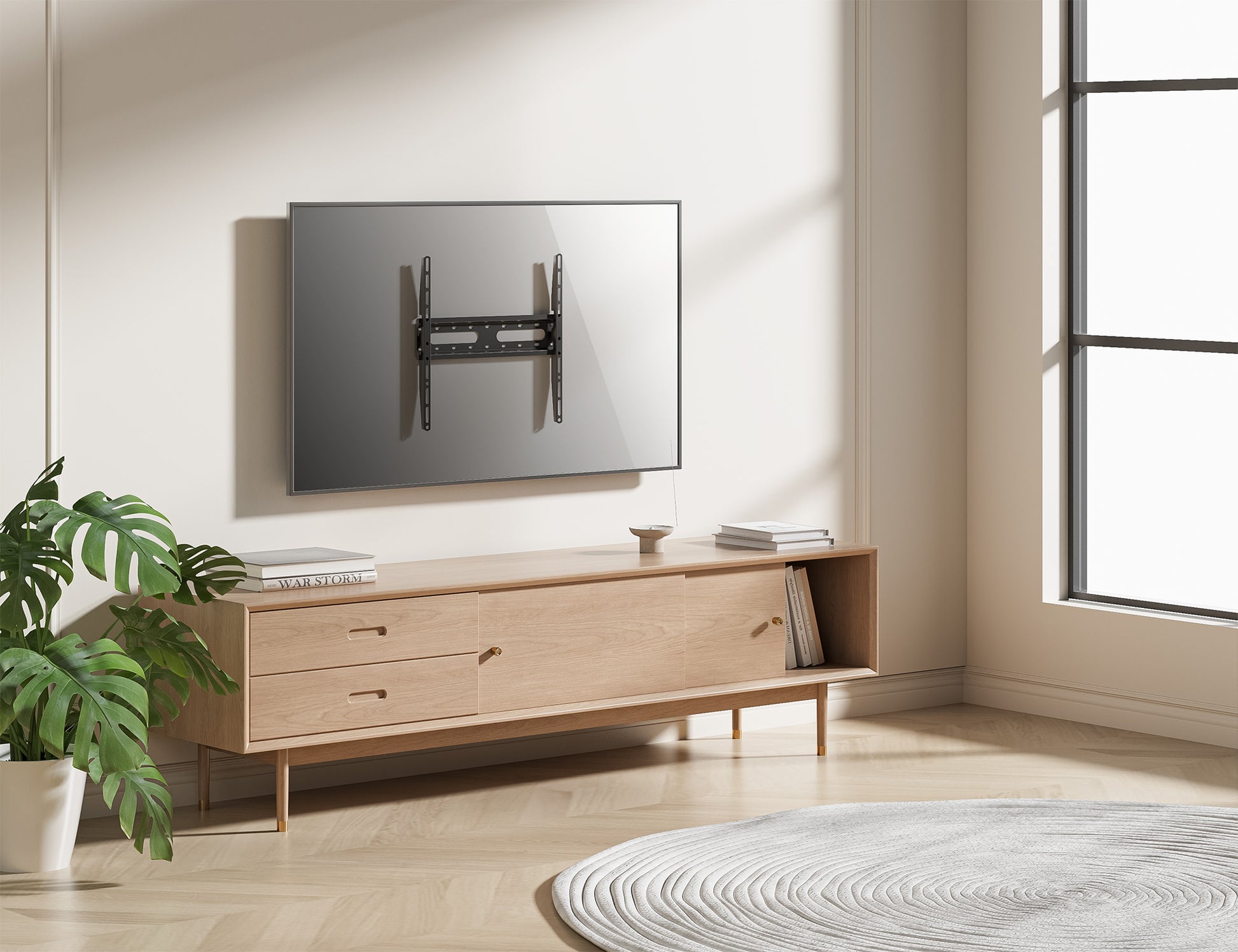 Soporte de Pared Fijo de Bajo Perfil para Pantallas de 32" a 55" Image 8