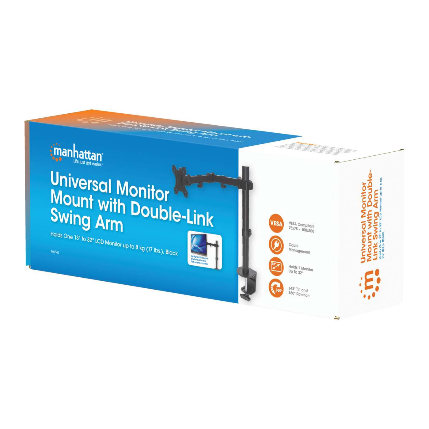 Soporte universal para monitor con brazo articulado de doble articulación Packaging Image 2