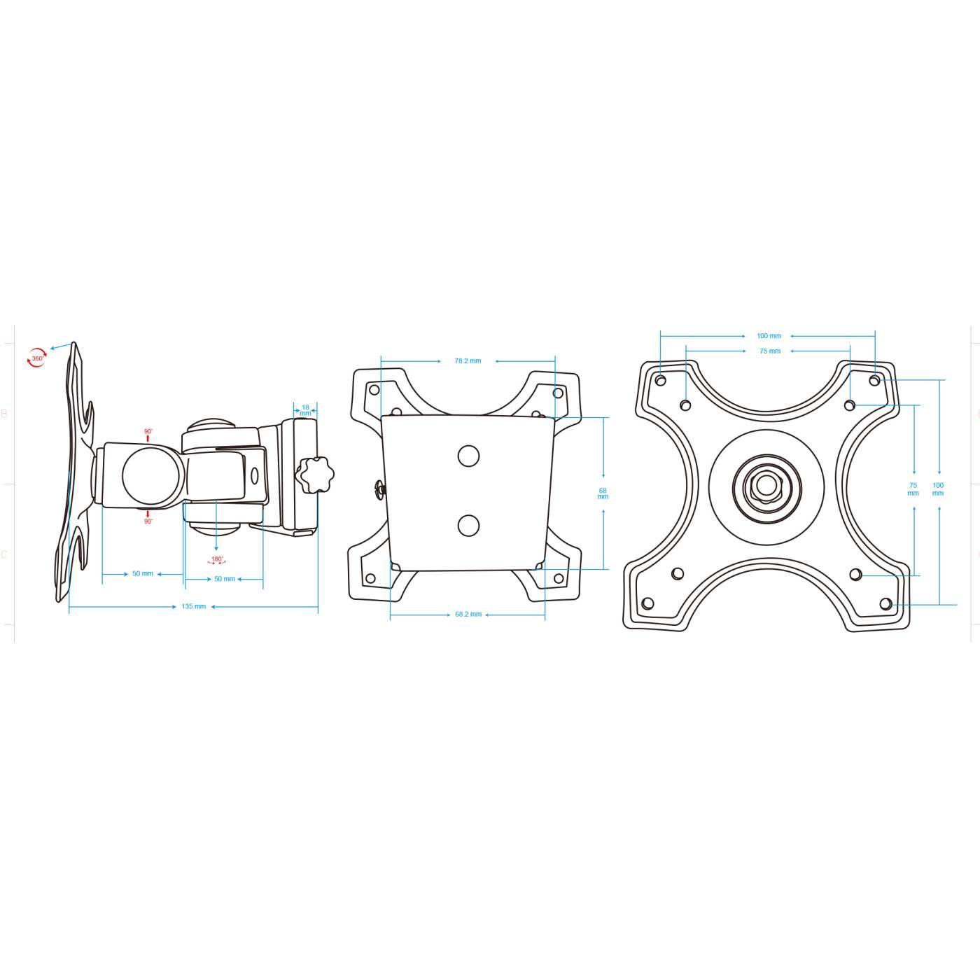 Soporte de pared para monitor de 13" a 32" Image 7