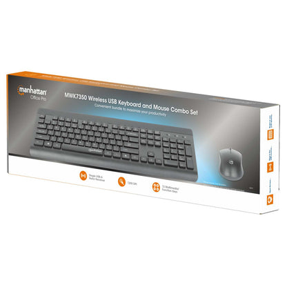 Kit de teclado y mouse óptico inalámbricos MWK7350  Packaging Image 2