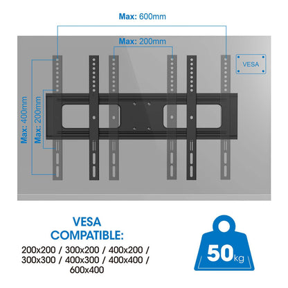 Soporte de pared para TV de movimiento completo para exteriores, para pantallas de 37" a 86" Image 11