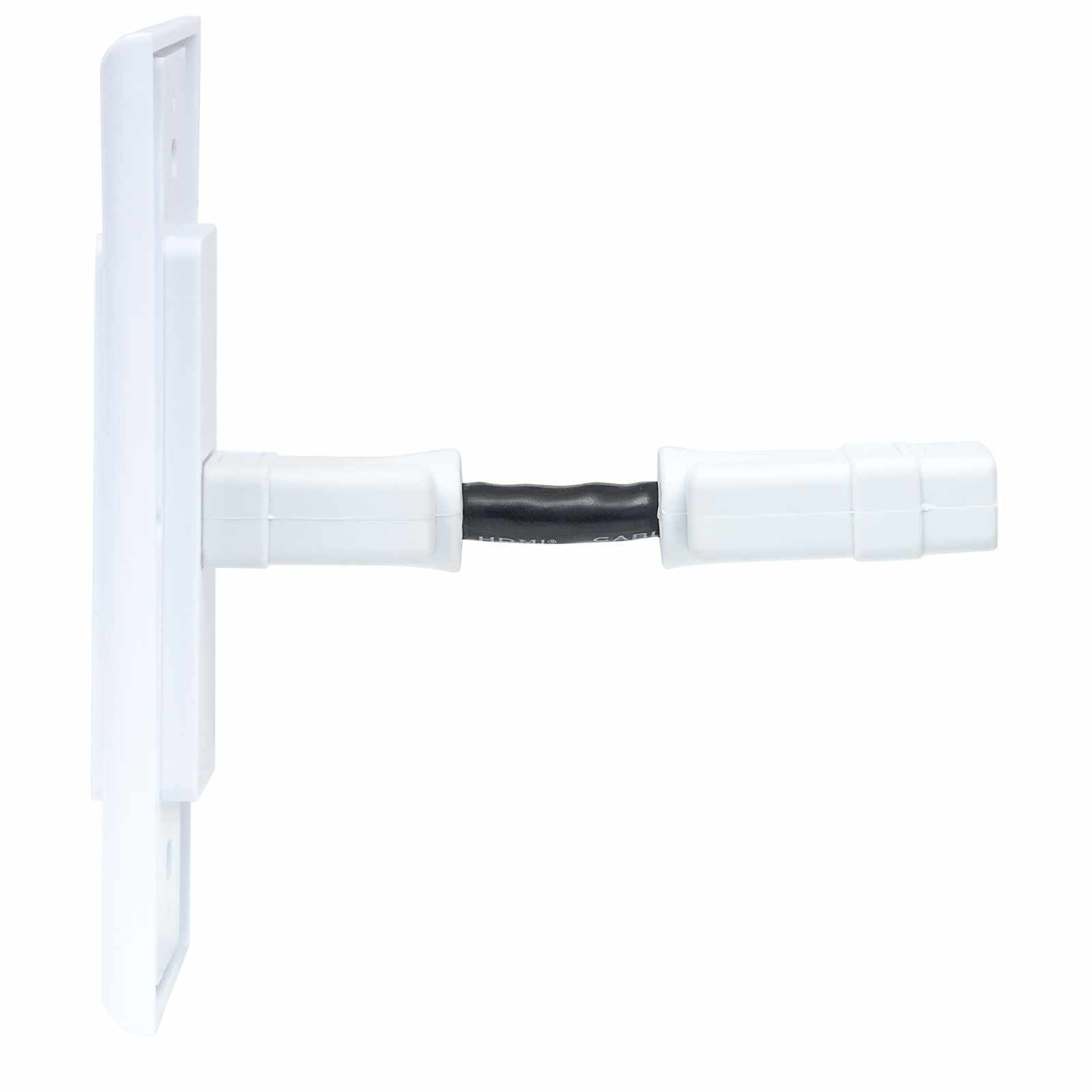 Placa de pared (faceplate) con cople HDMI de 1 puerto, blanco Image 8