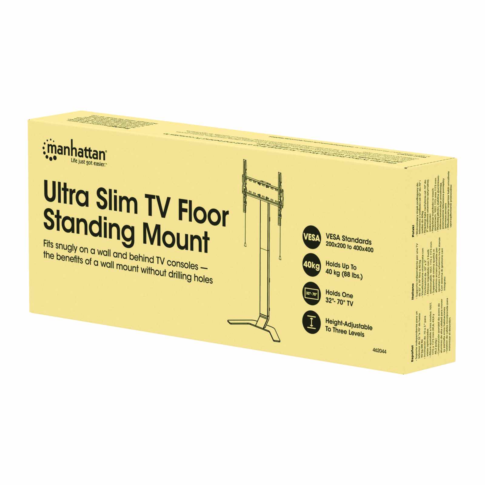 Soporte de Piso Ultra Delgado para Pantallas de 32" a 70" Packaging Image 2