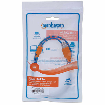 Cable Micro-B USB 2.0 Azul/Naranja, recubrimiento textil 1m  Packaging Image 2