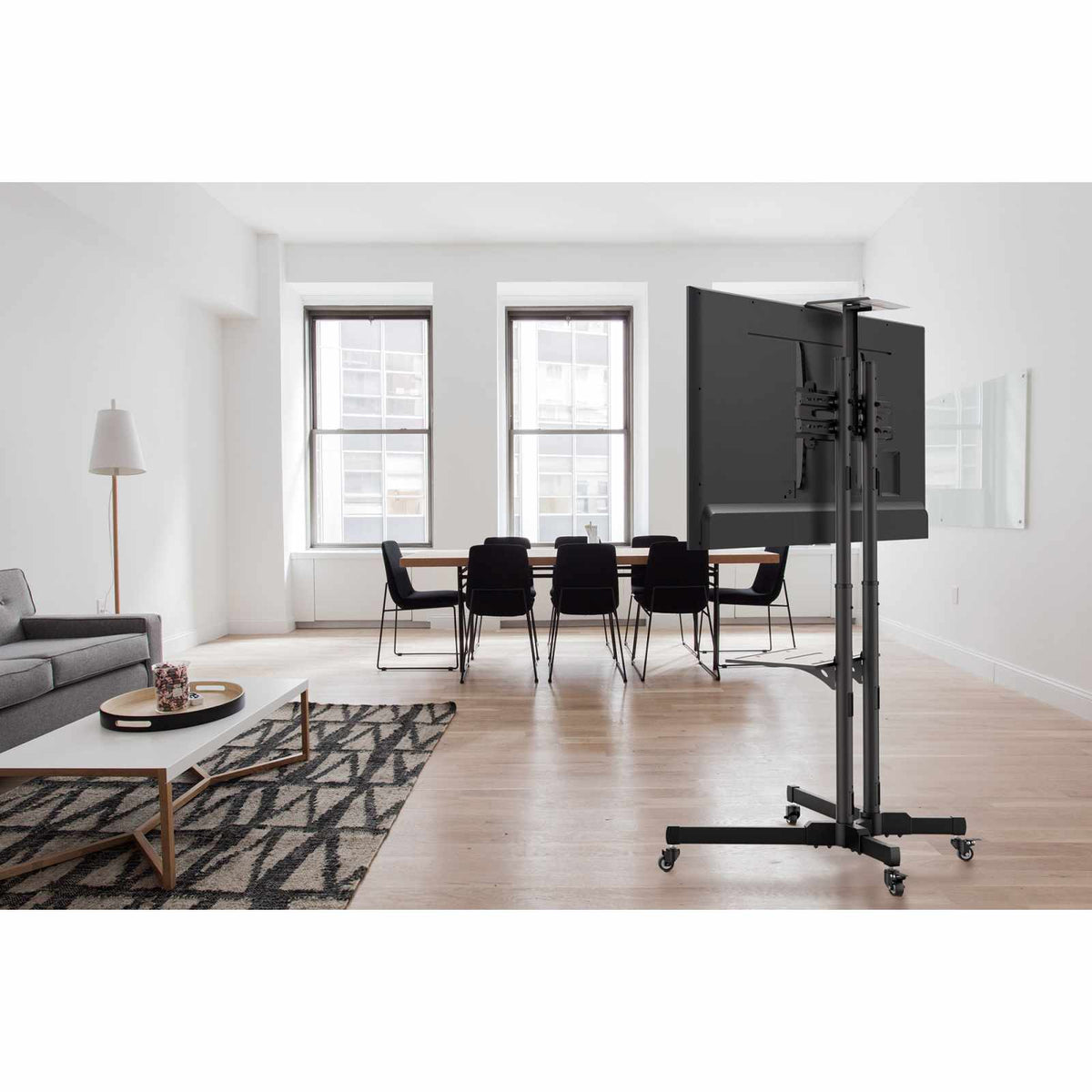 Soporte Económico de Carrito para Pantallas de 37" a 70" Ajustable en Altura Image 10