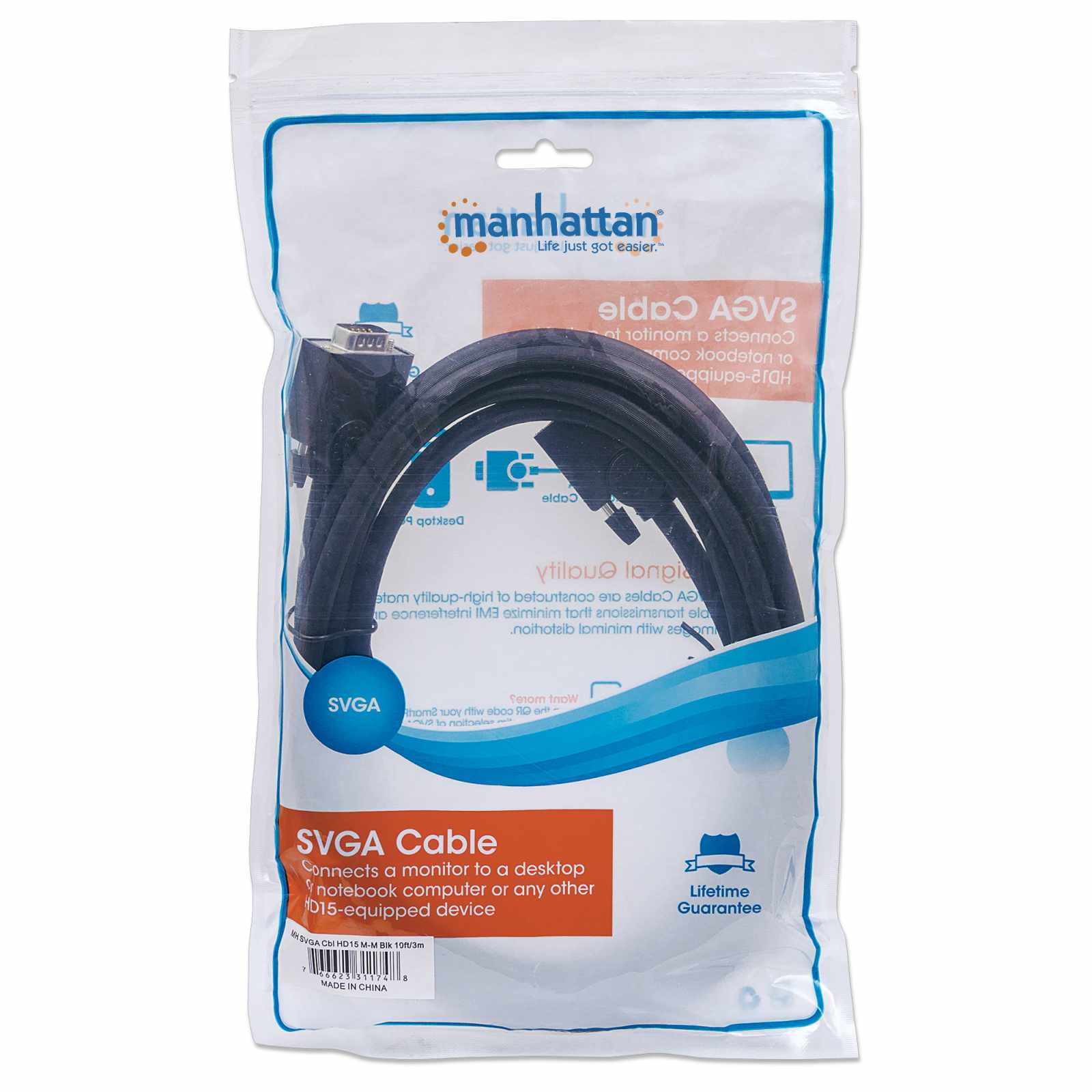 Cable para monitor SVGA 3m Packaging Image 2