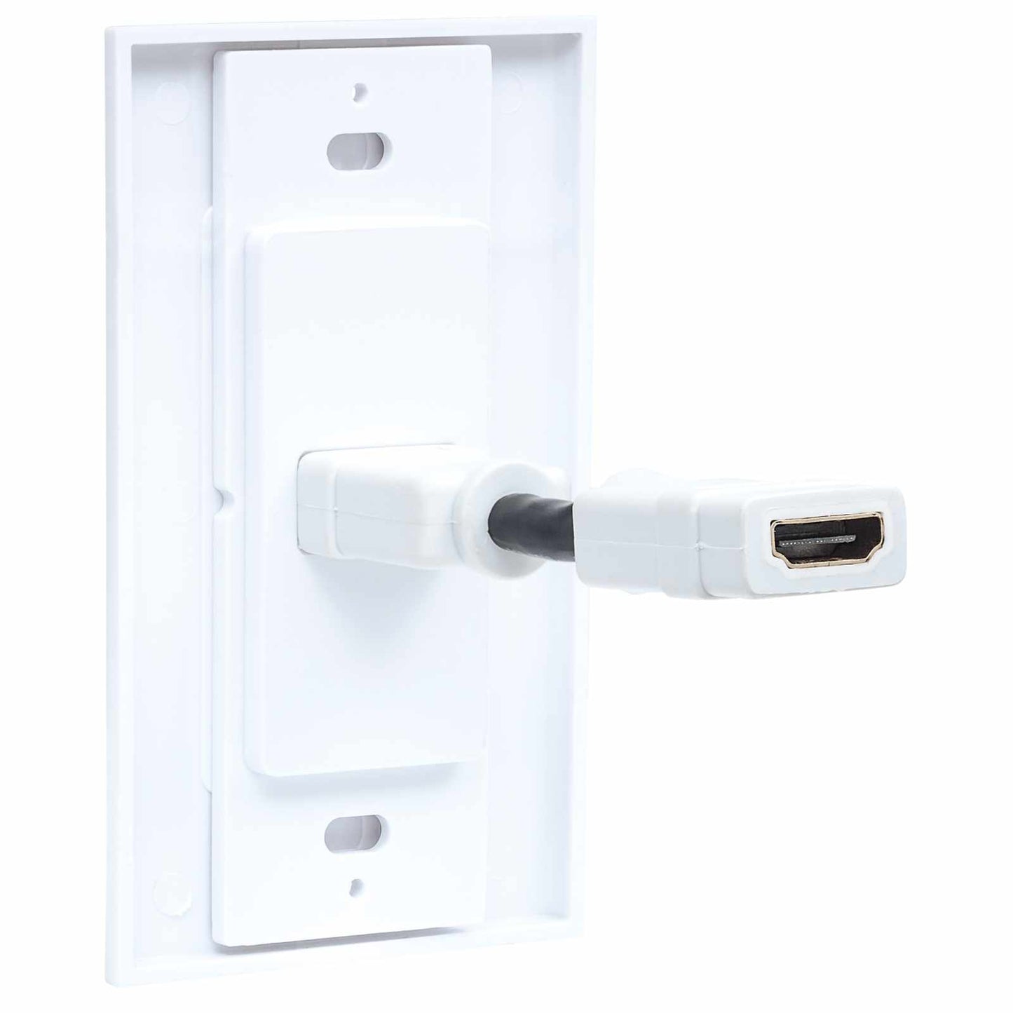 Placa de pared (faceplate) con cople HDMI de 1 puerto, blanco Image 6