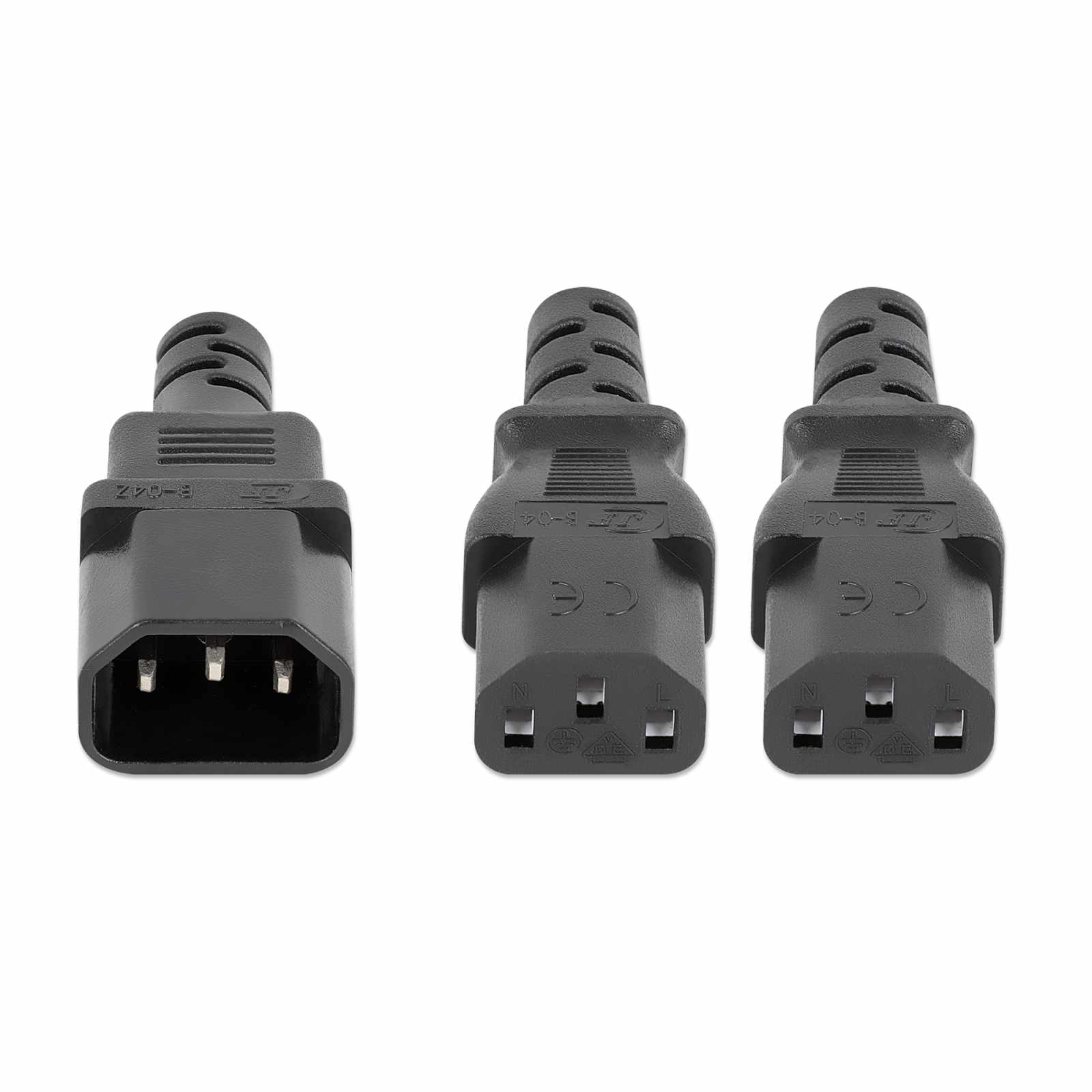 Cable de alimentación divisor en Y, un conector C14 a 2 x C13, 1.8 m Image 3