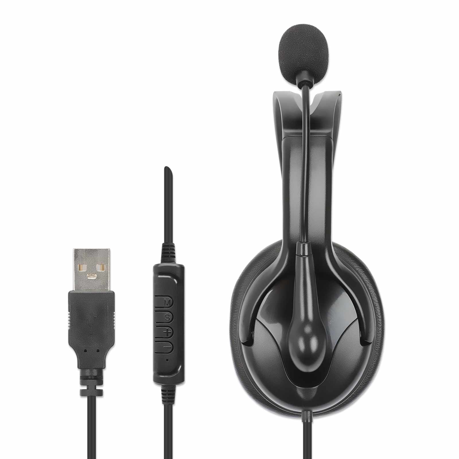 Audífono monoaural USB con micrófono reversible Image 8