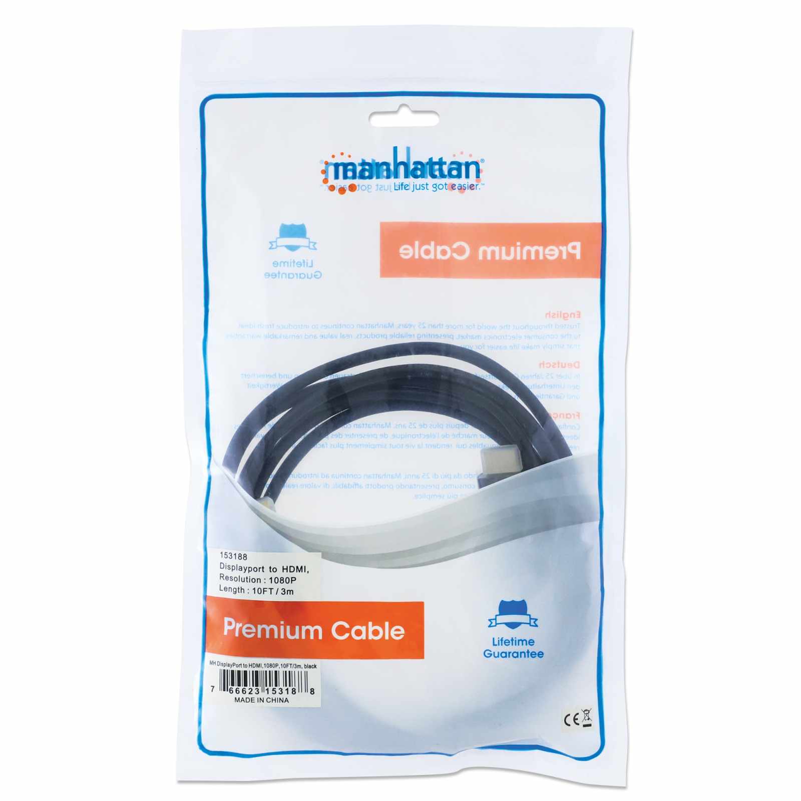 Cable DisplayPort a HDMI 1080p Packaging Image 2