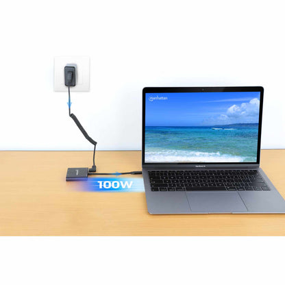 Adaptador de USB-C PD a monitor Dual-HDMI para laptop y tablet Image 5