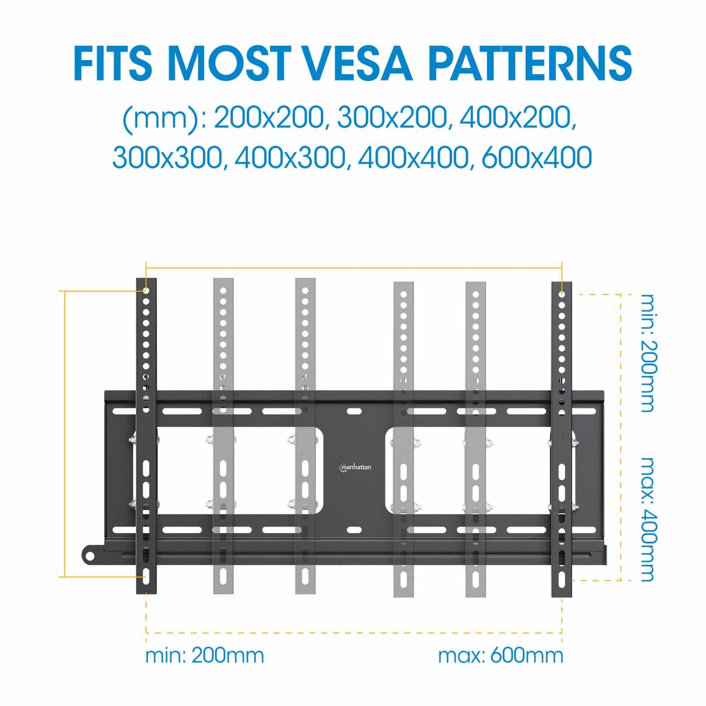 Soporte de Pared Antirrobo para Exteriores con Inclinación para Pantallas de 37" a 86" Image 9