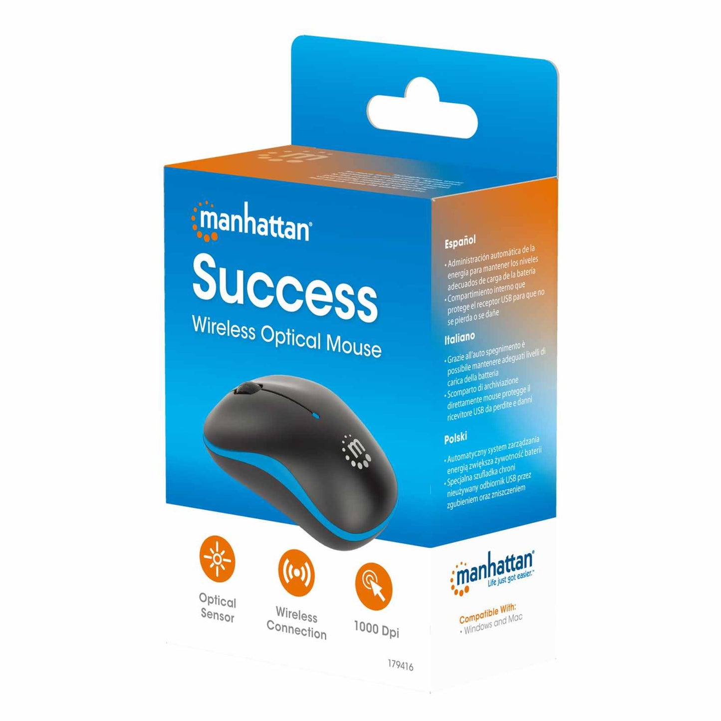 Ratón óptico inalámbrico Success Packaging Image 2