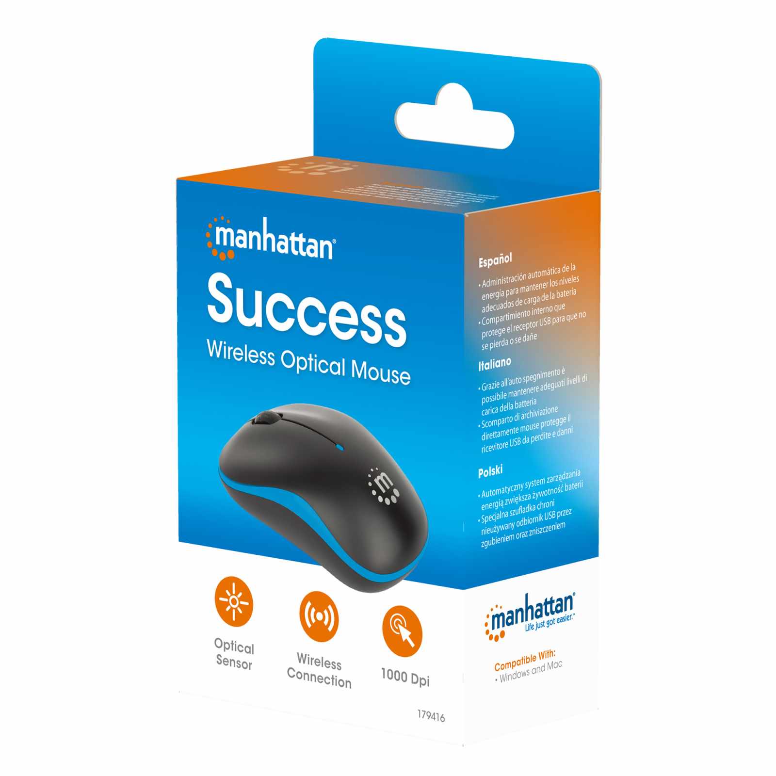 Ratón óptico inalámbrico Success Packaging Image 2