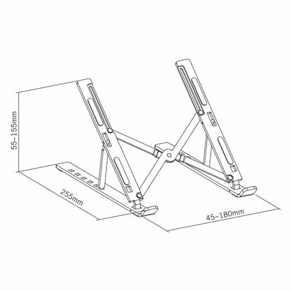 Soporte de aluminio para laptop o tablet con elevación ajustable, Premium Image 12