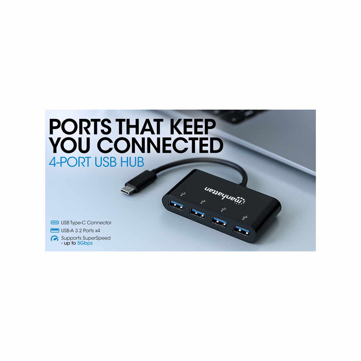 Hub USB 3.0 Type-C de 4 puertos Image 6