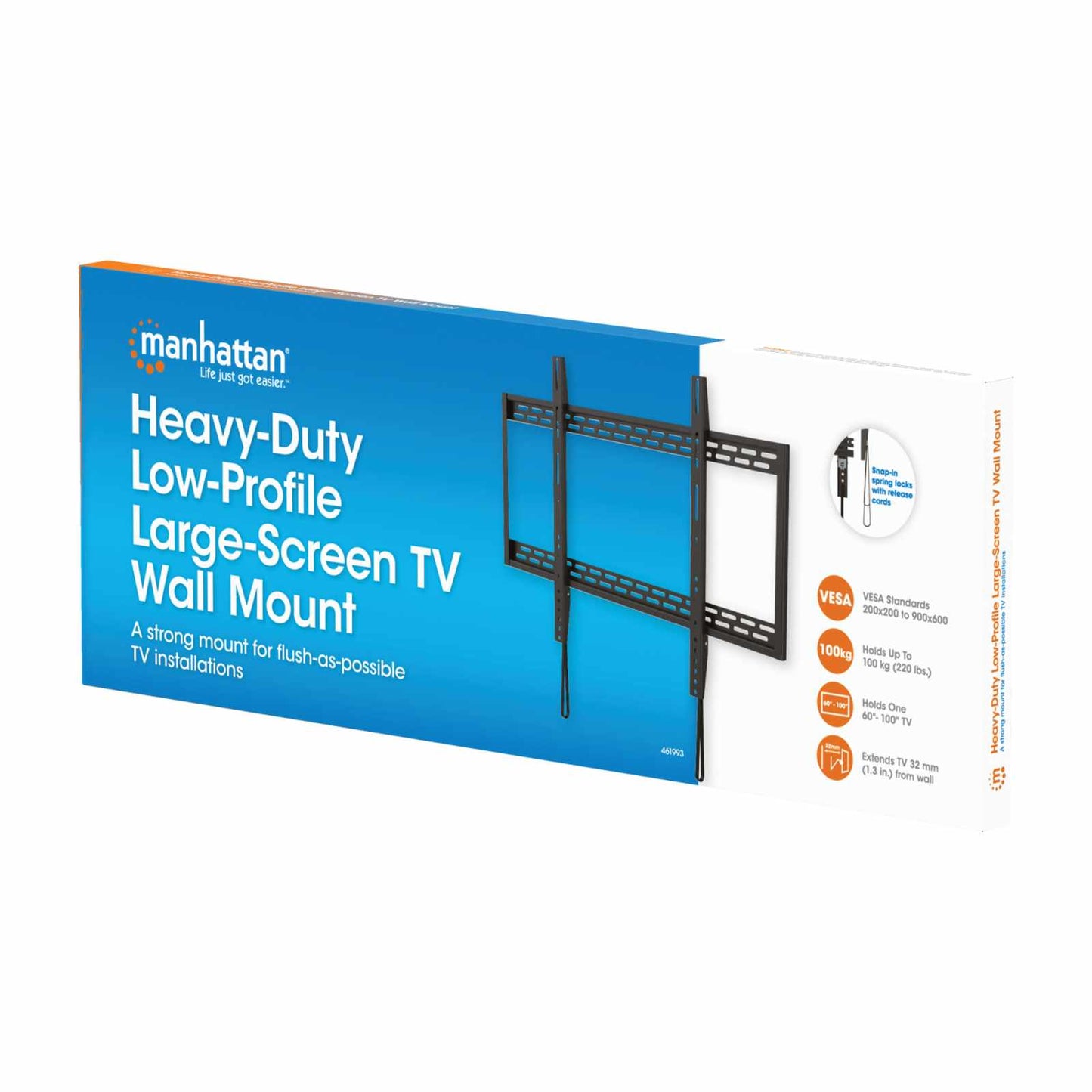 Soporte de Pared de Alta Resistencia y Bajo Perfil para Pantallas Grandes Packaging Image 2