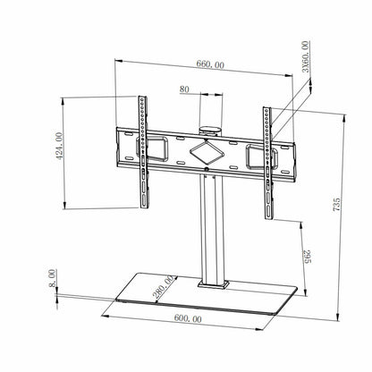 Soporte de Escritorio con Altura Ajustable para Pantallas de 32" a 65" Image 11