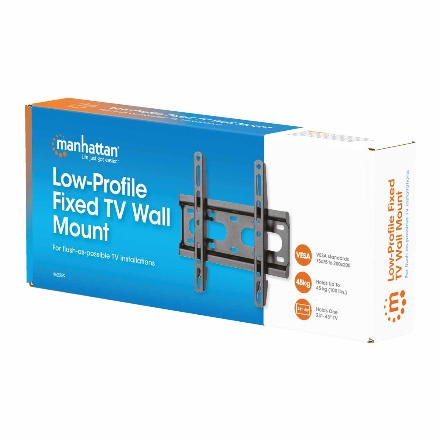 Soporte de Pared Fijo de Bajo Perfil para Pantallas de 23" a 43" Packaging Image 2