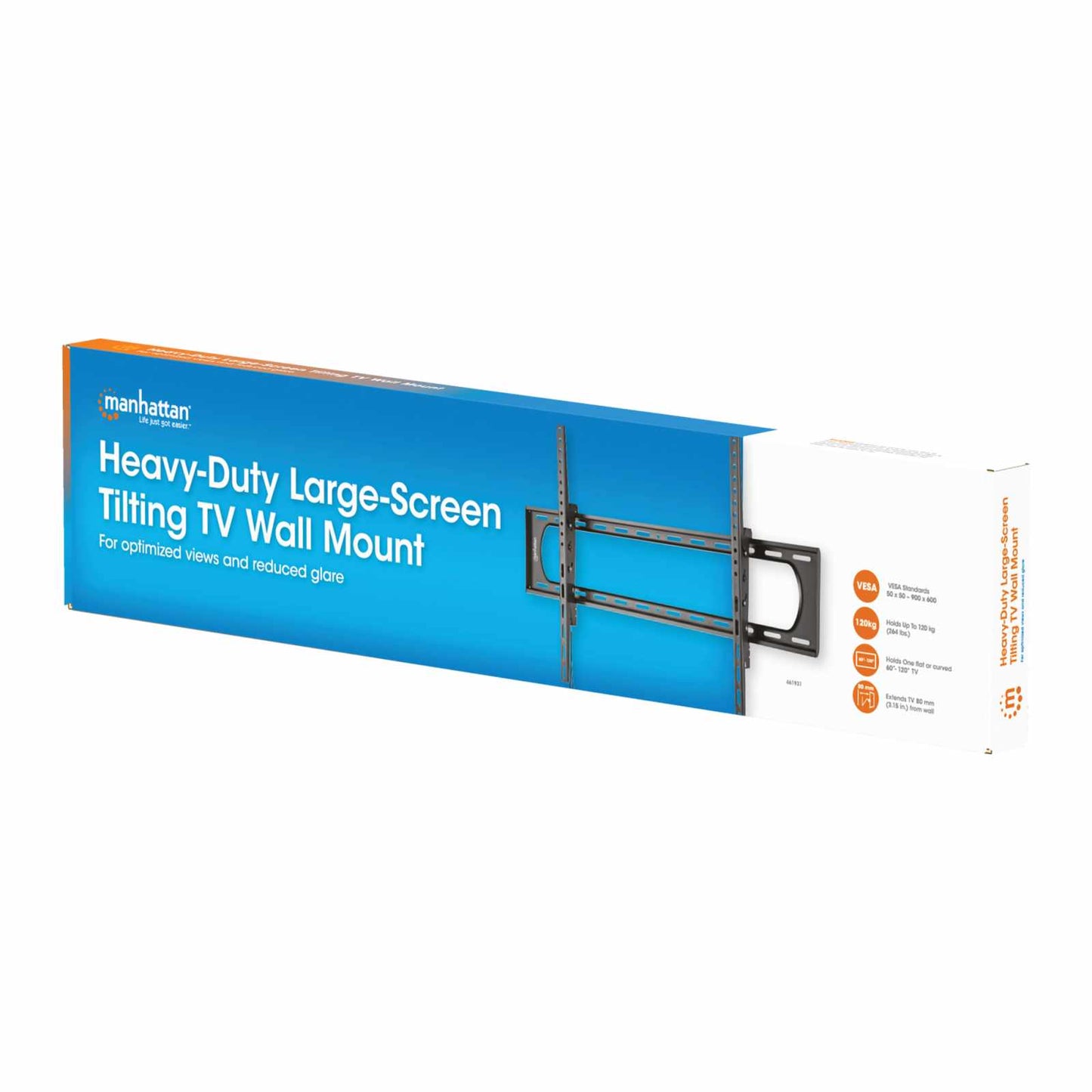 Soporte de Pared de Alta Resistencia con Inclinación para Pantallas Grandes de 60" a 120" Packaging Image 2