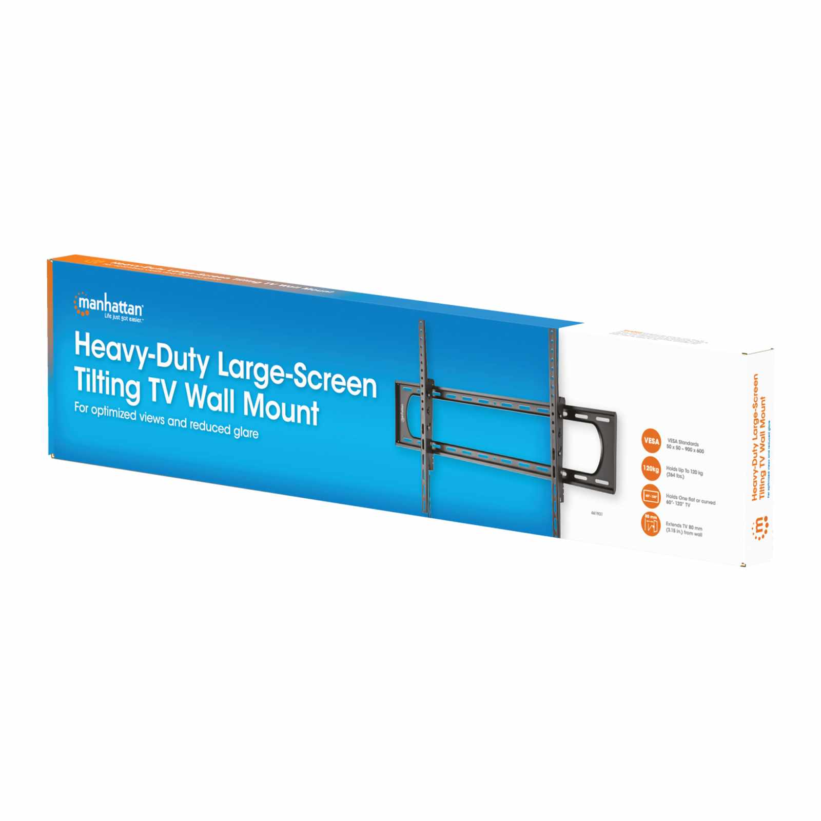 Soporte de Pared de Alta Resistencia con Inclinación para Pantallas Grandes de 60" a 120" Packaging Image 2
