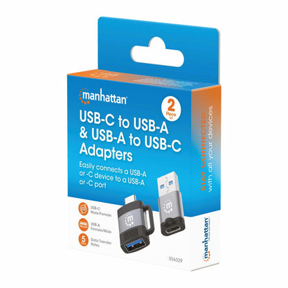 Kit de adaptadores USB-C a USB-A y USB-A a USB-C Packaging Image 2