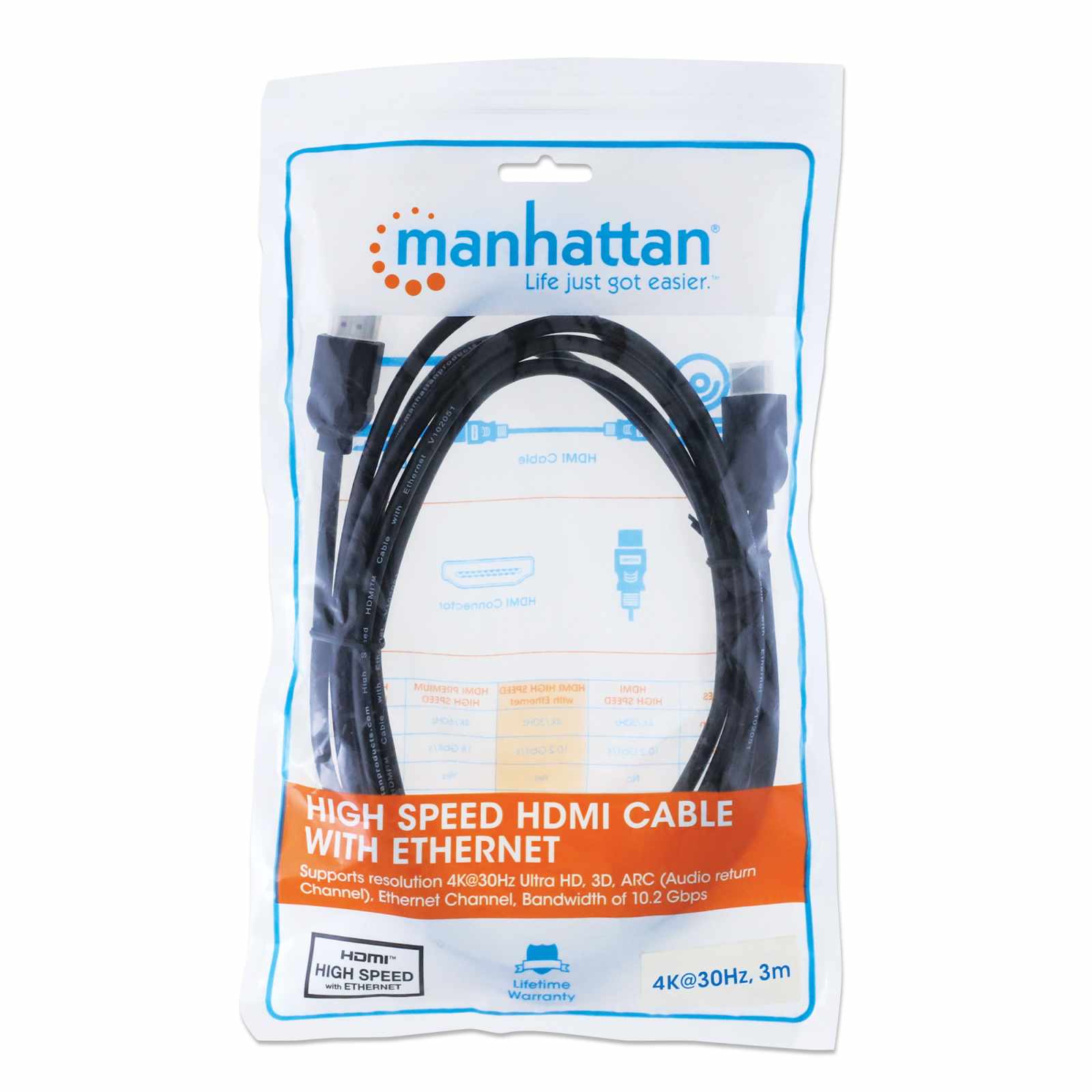 Cable HDMI de Alta Velocidad con Canal Ethernet Packaging Image 2