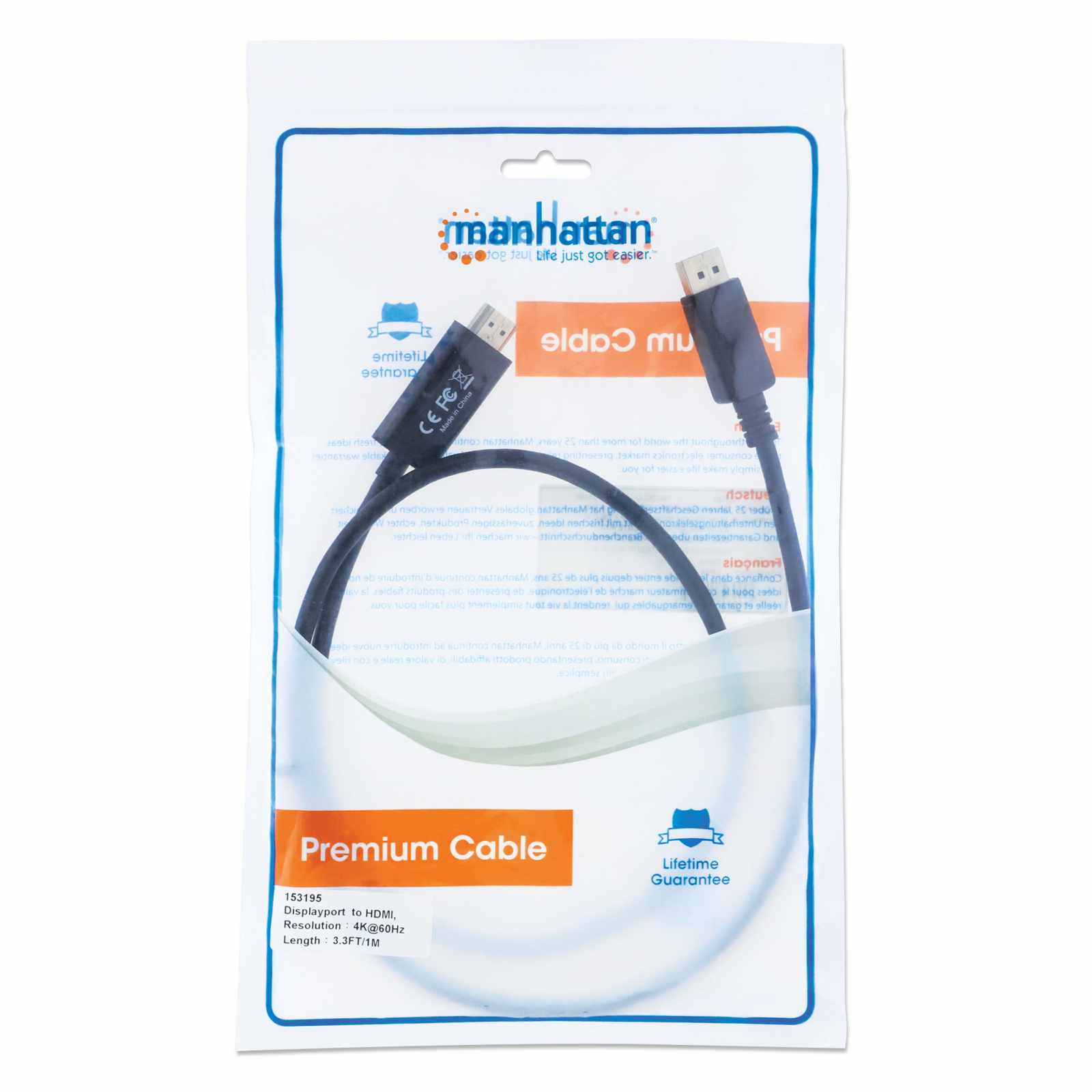 Cable DisplayPort a HDMI 4k@60Hz Packaging Image 2