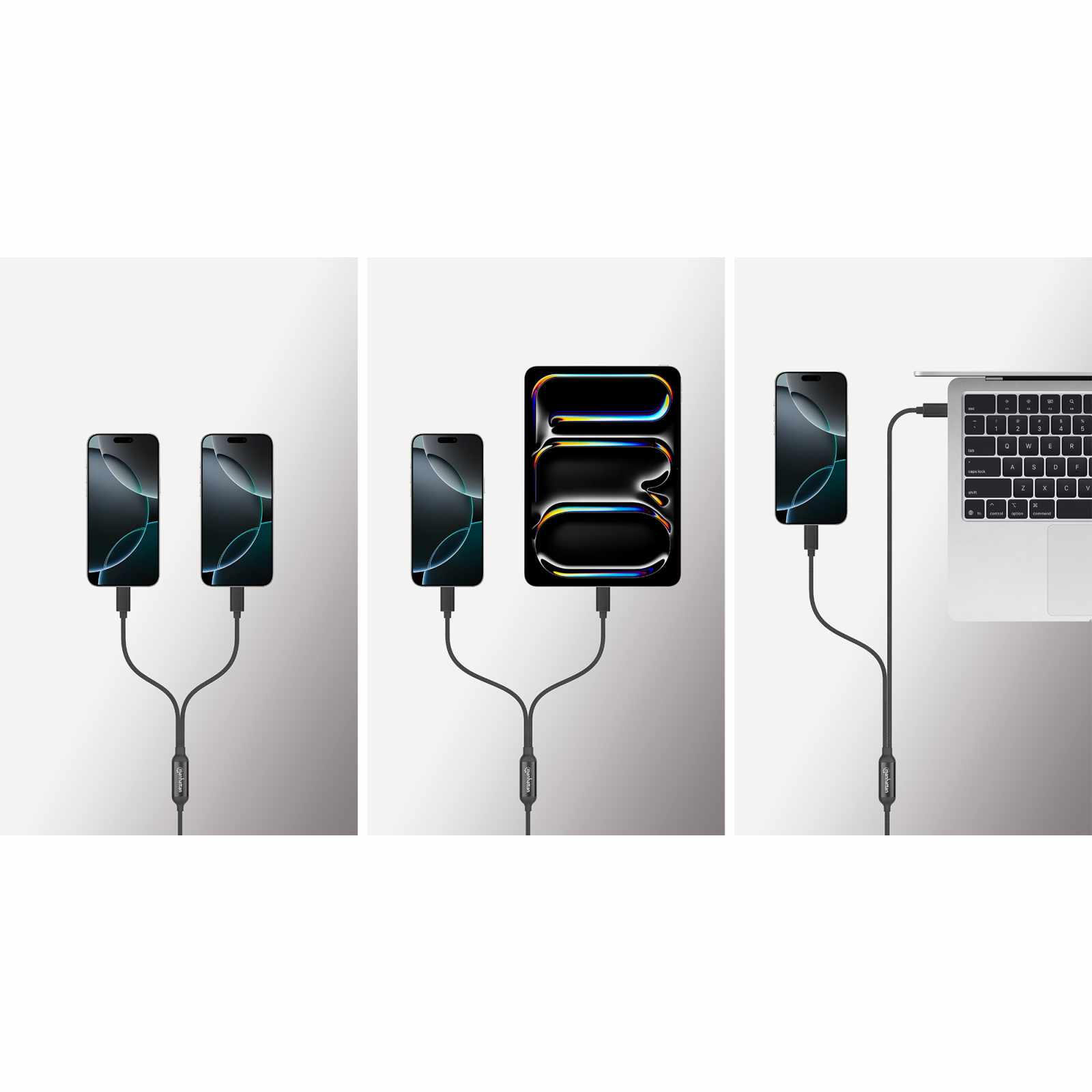 Cable de carga USB-C doble 100 W, 2 m (7 ft) Image 9
