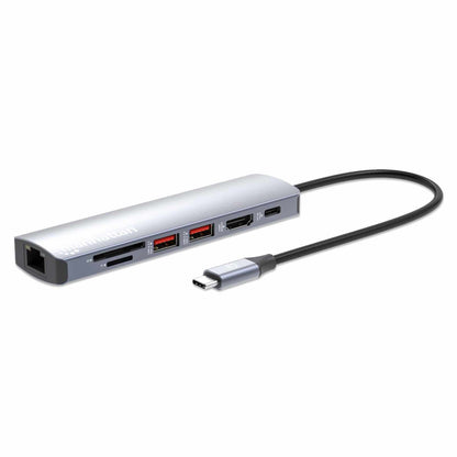 Estación Docking USB-C con lector de tarjetas, 7 en 1 Image 1
