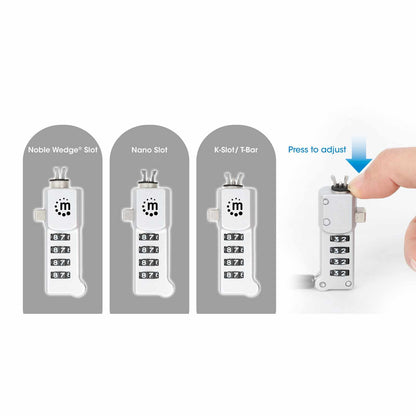 Candado con combinación para laptop 3 en 1, Noble-Wedge®, Nano y K-Slot, de combinación Image 9