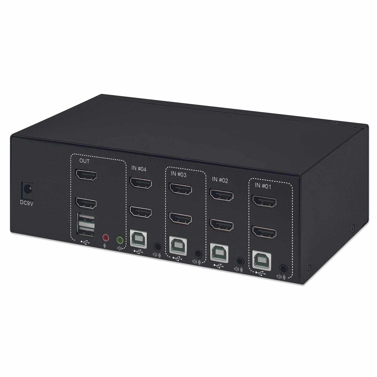 Switch KVM HDMI de 4 puertos para dos monitores Image 5