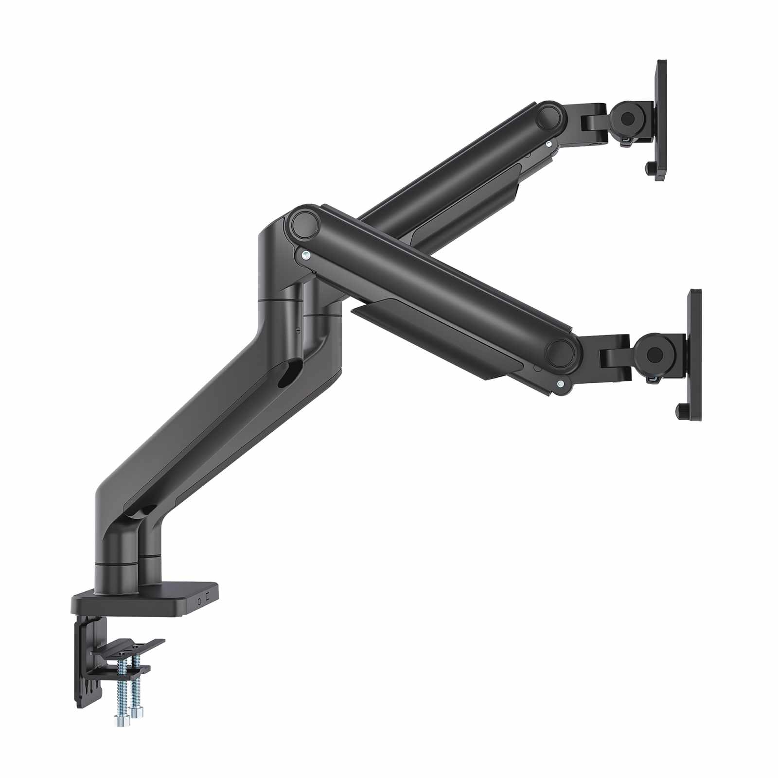 Soporte de aluminio con sistema de pistón para 2 monitores de 17" a 45" Image 10
