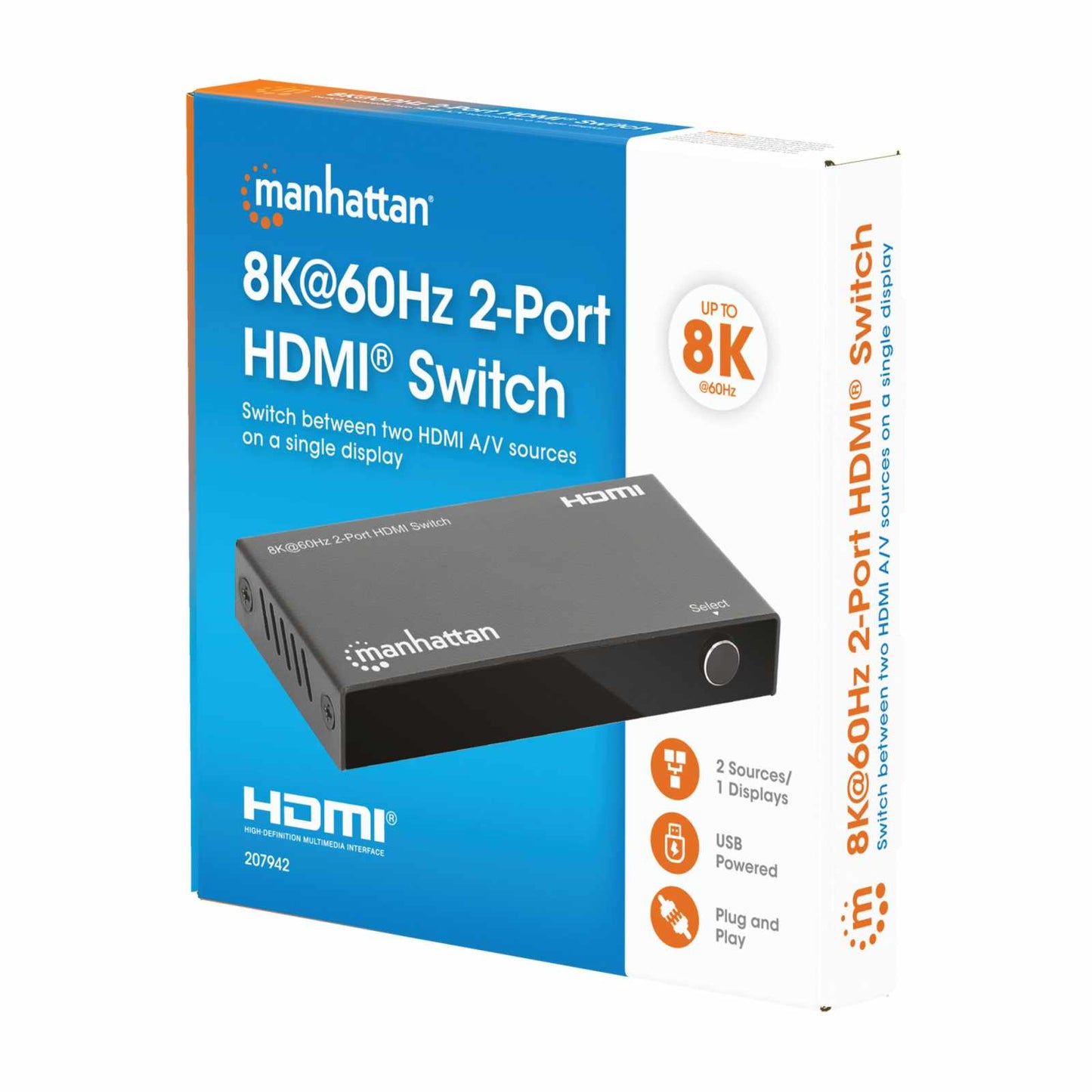 Switch HDMI de 2 puertos 8K@60Hz Packaging Image 2