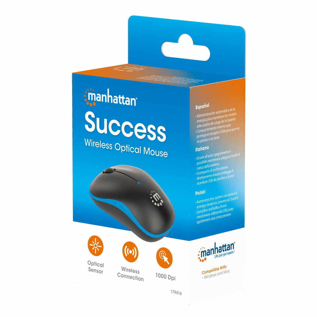 Ratón óptico inalámbrico Success Packaging Image 2