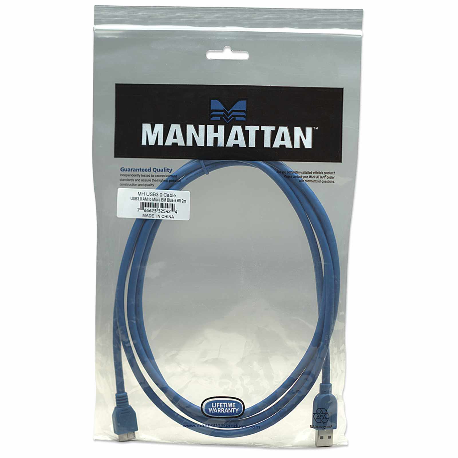 Cable USB 3.2 Gen 1 Micro-B, 5 Gbps 2m Packaging Image 2