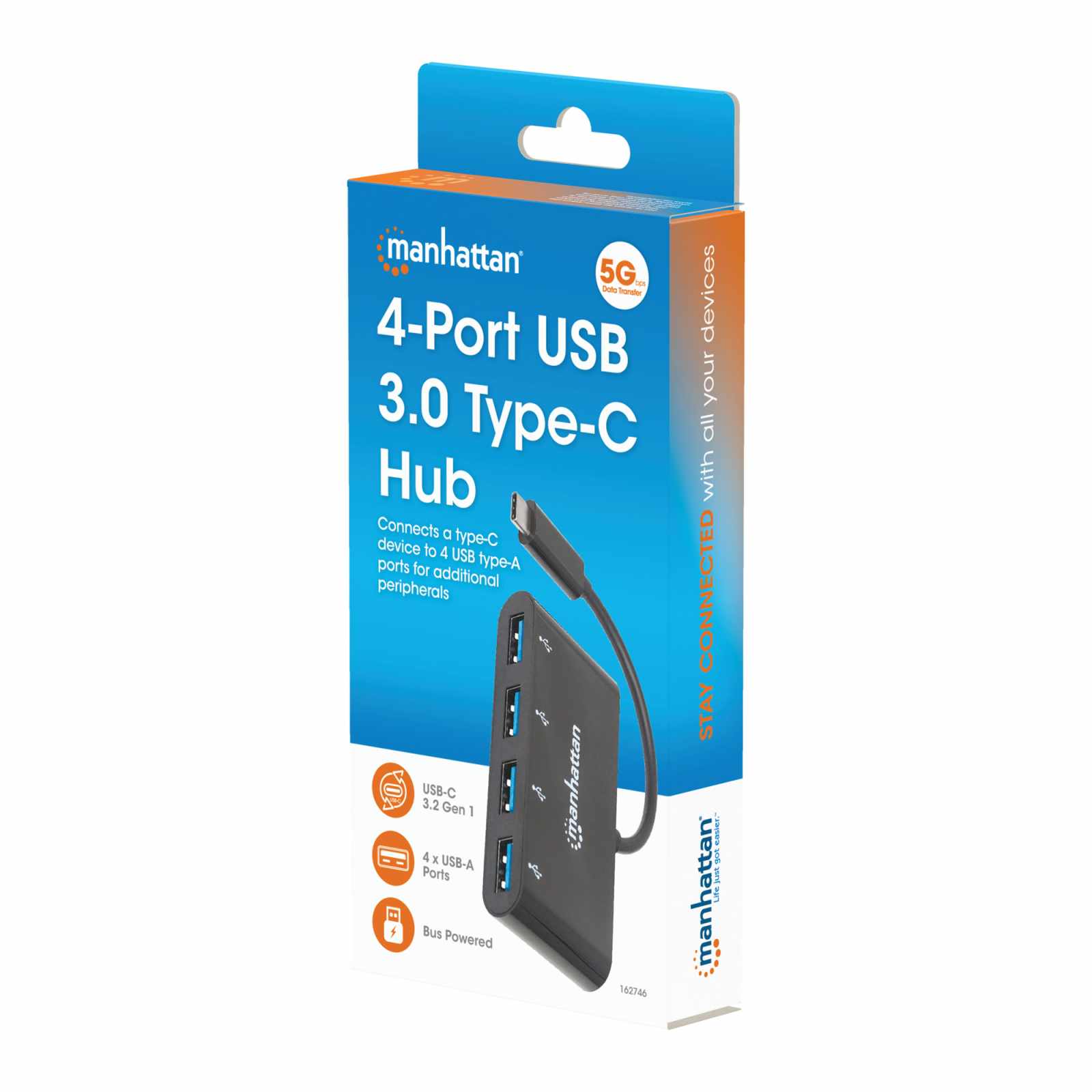 Hub USB 3.0 Type-C de 4 puertos Packaging Image 2