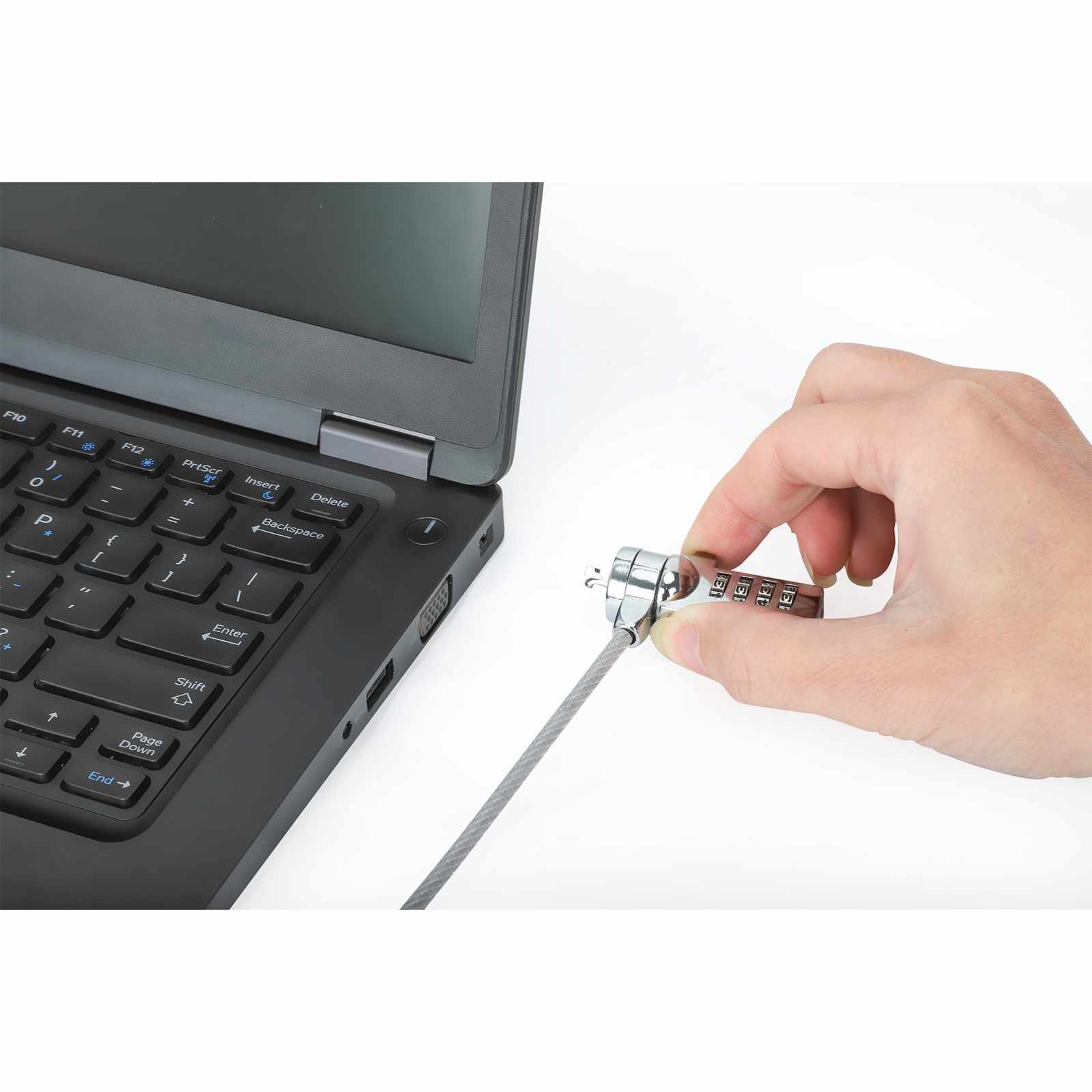 Candado de seguridad para laptop con ranura K-slot, de combinación Image 6