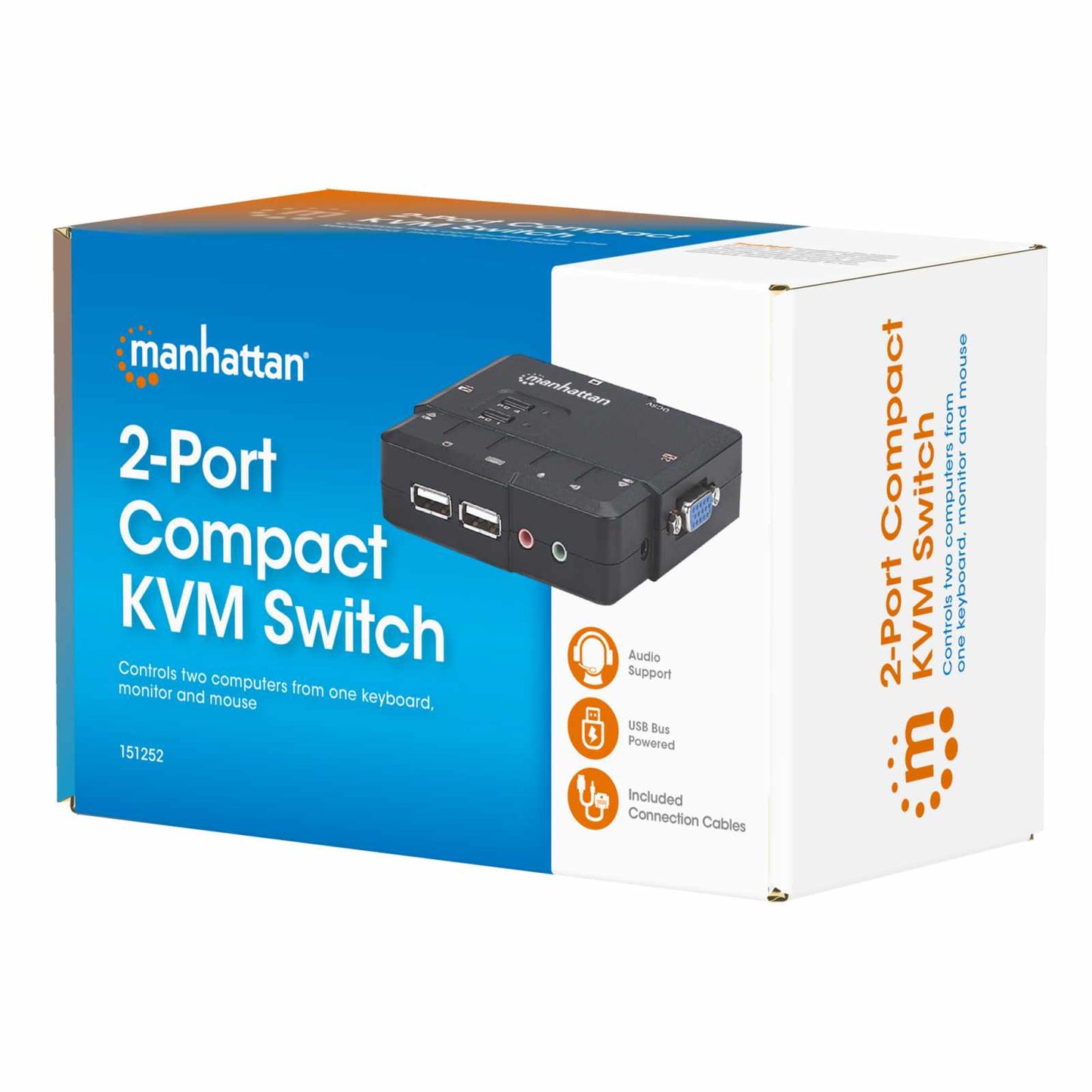 Switch KVM Compacto de 2 Puertos Packaging Image 2