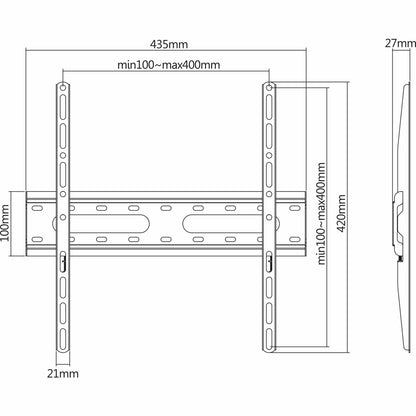 Soporte de Pared Fijo de Bajo Perfil para Pantallas de 32" a 55" Image 10