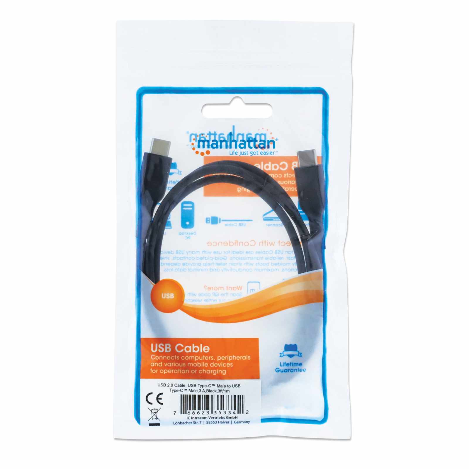 Cable USB-C a USB-C de Alta Velocidad Packaging Image 2