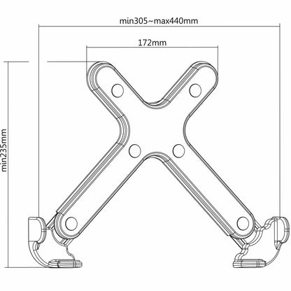 Soporte para laptop con montaje VESA ajustable Image 15