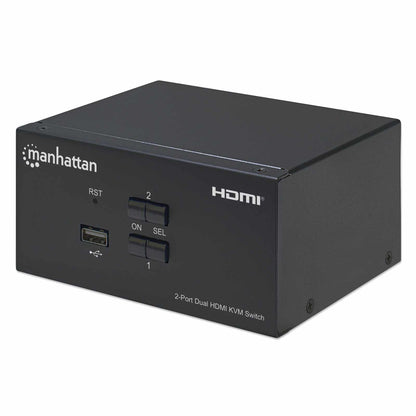 Switch KVM HDMI de 2 puertos y doble monitor  Image 1